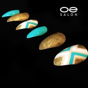O2 Salon 5435 Full Cover False Nails(48 pcs/2 set)